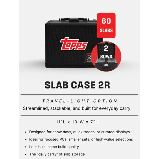 Topps X Zion Case 2 Row Slab Case Limited Edition 