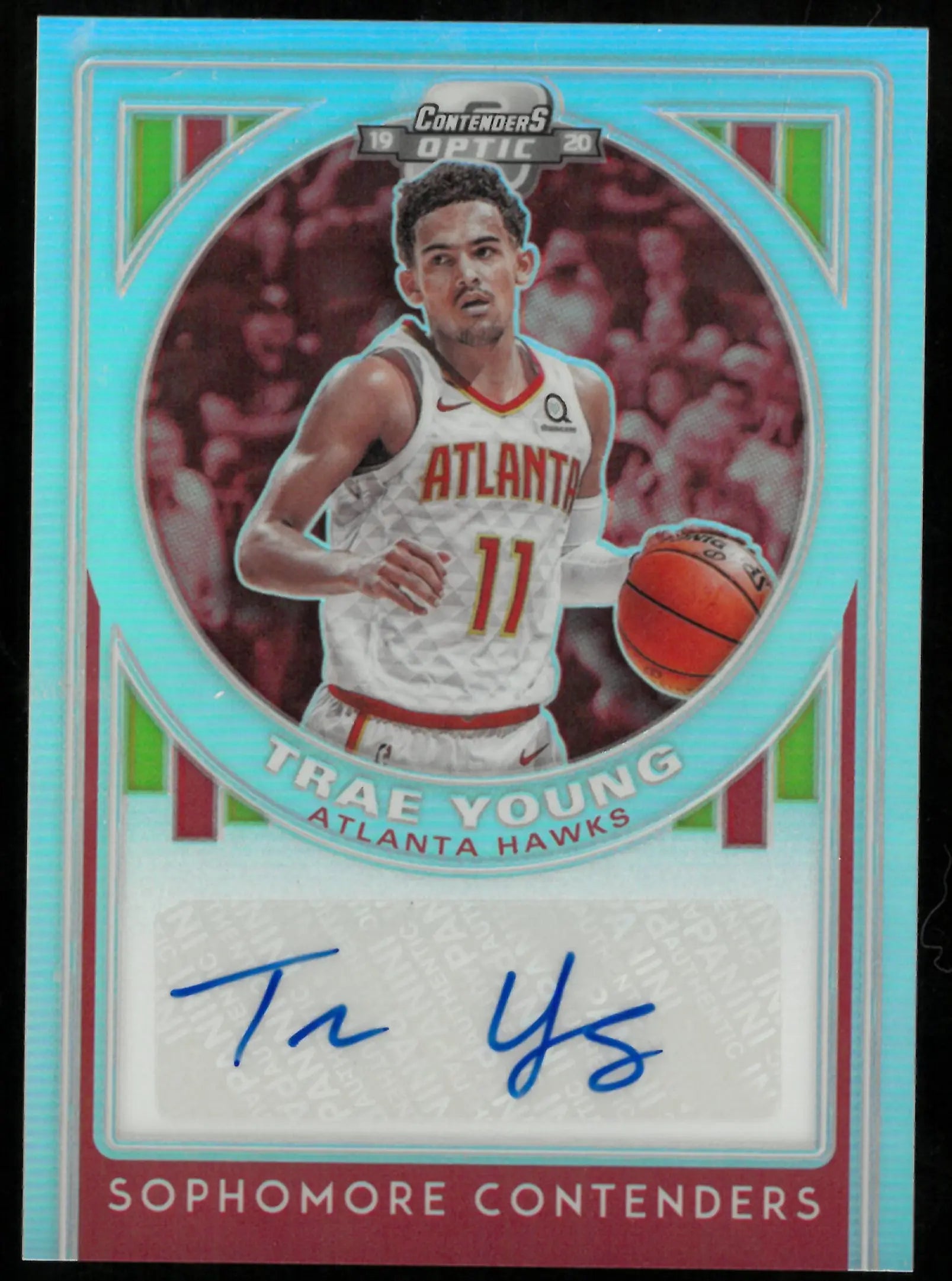 Trae Young /125 2019-20 Contenders Optic Auto Sophomore 