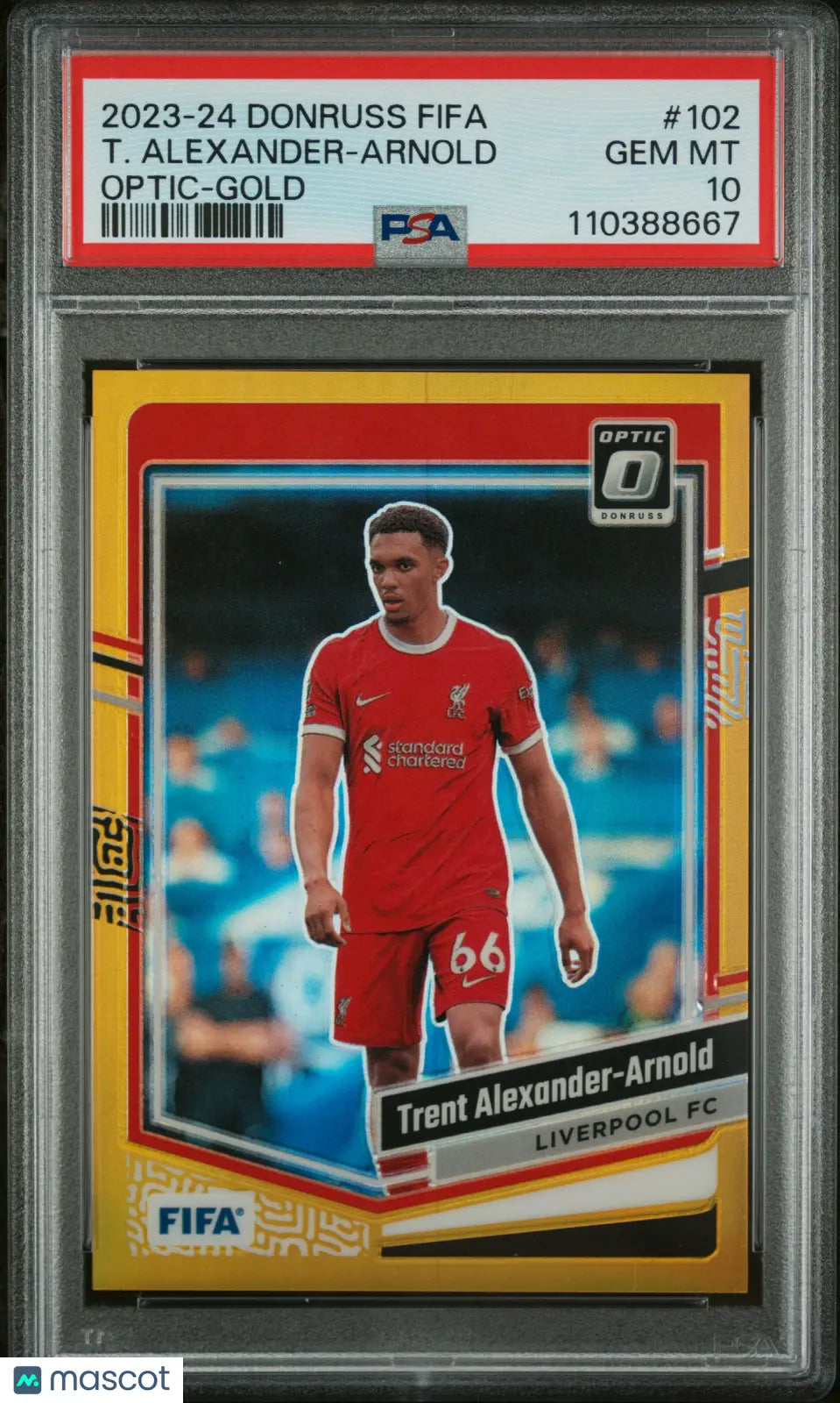 Trent Alexander-Arnold /10 PSA 10 GOLD 2023-24 Donruss FIFA Optic 