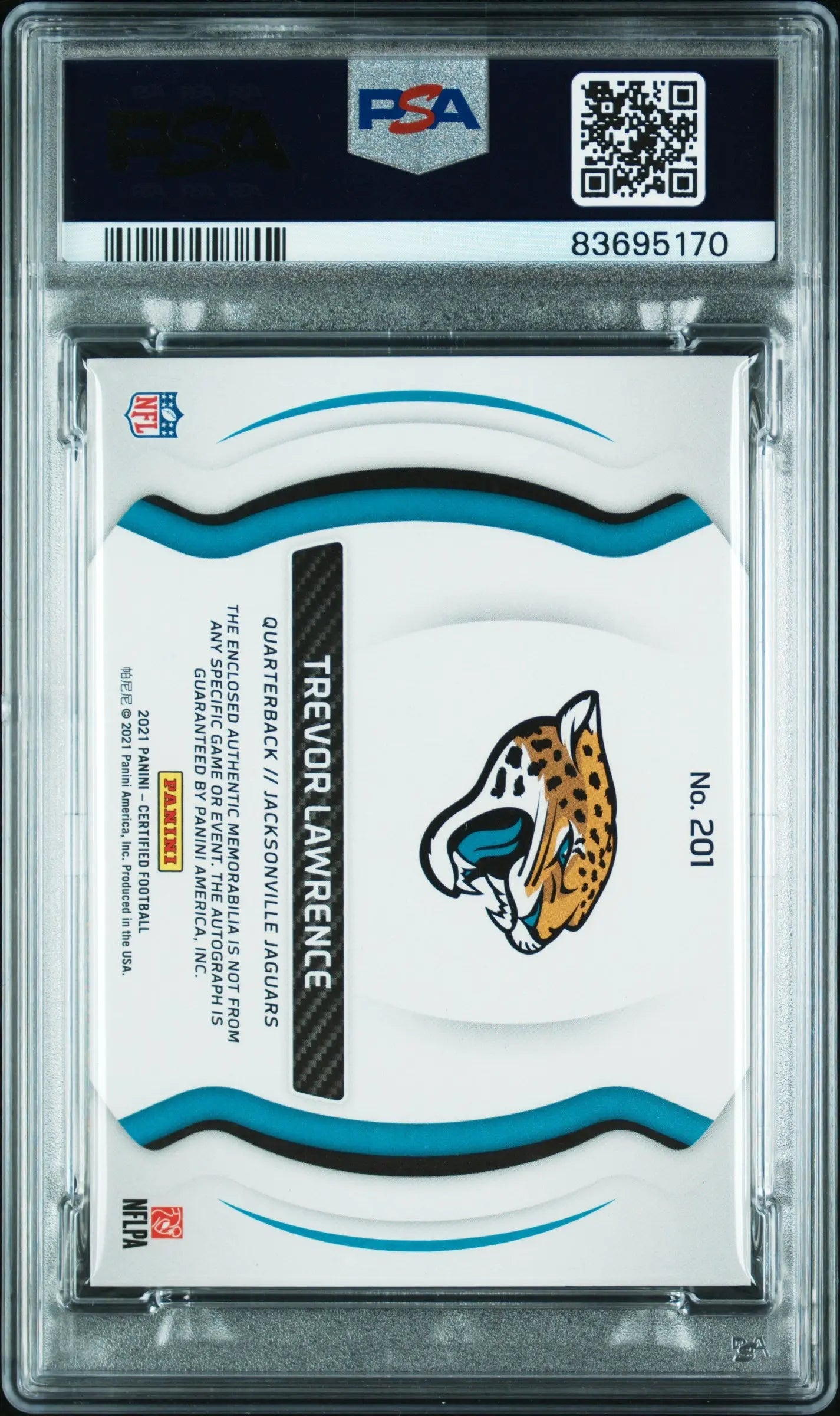 Trevor Lawrence RC Rookie Jersey PSA 9 /149 Auto 10 2021 Panini Certified 