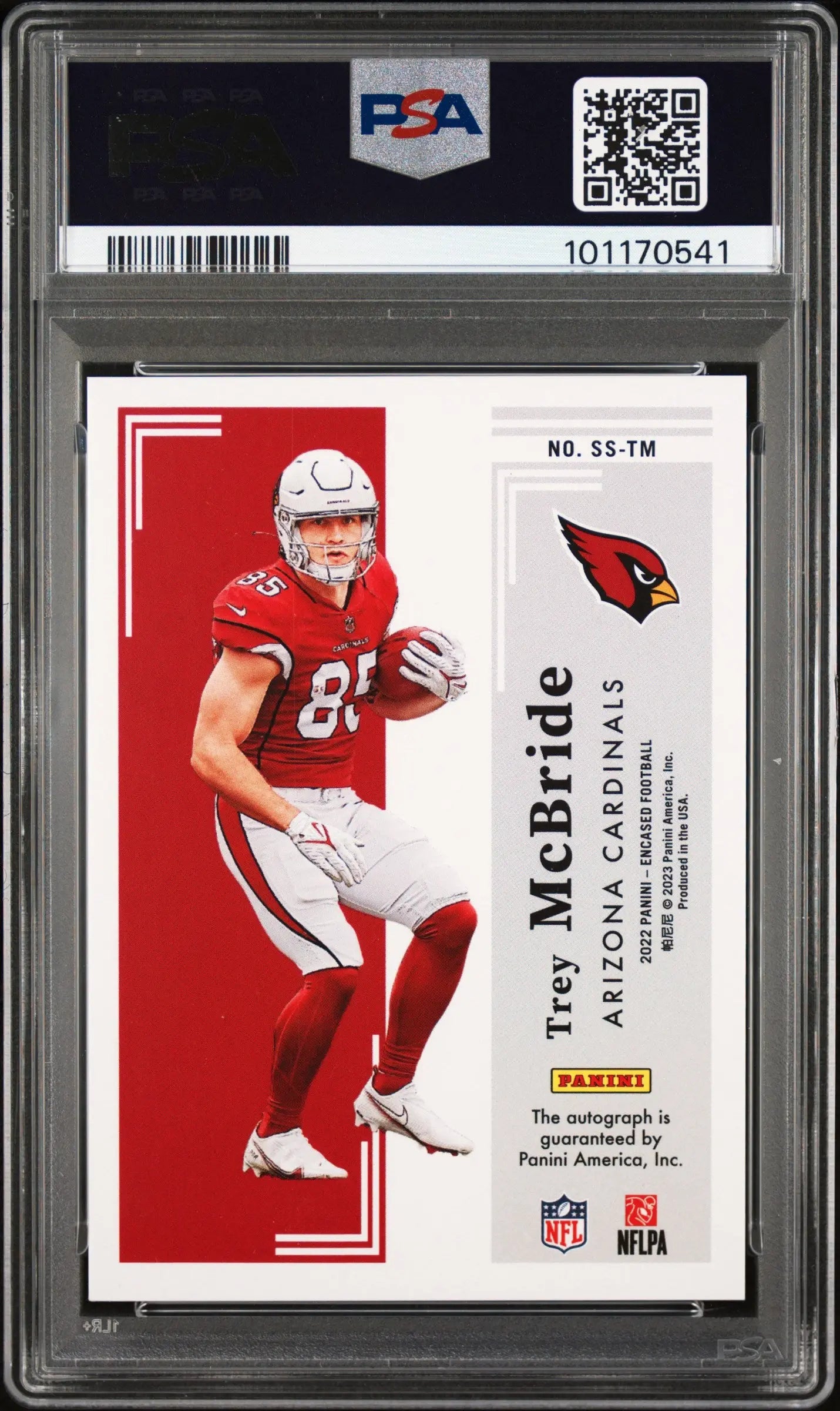 Trey Mcbride Gold /25 PSA 9 RC Rookie 2022 Panini Encased Scripted Signatures 