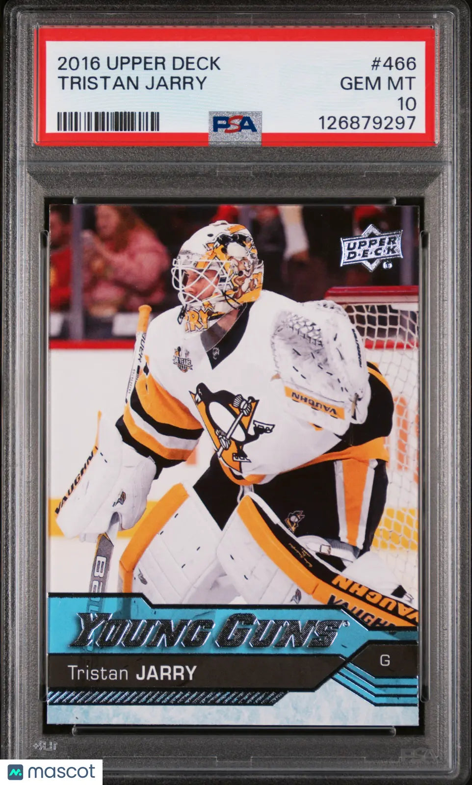 Tristan Jarry PSA 10 Young Guns RC Rookie UD 2016-17 16-17 Upper Deck 