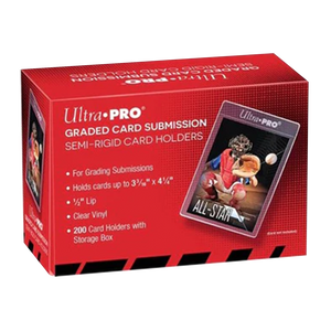 Ultra-PRO Box of 200 Standard Size Semi Rigid Card Storage Holders Savers Tall / Graded 