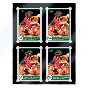 Ultra Pro One Touch 3x5 4 Card UV Black Bordered 35pt 