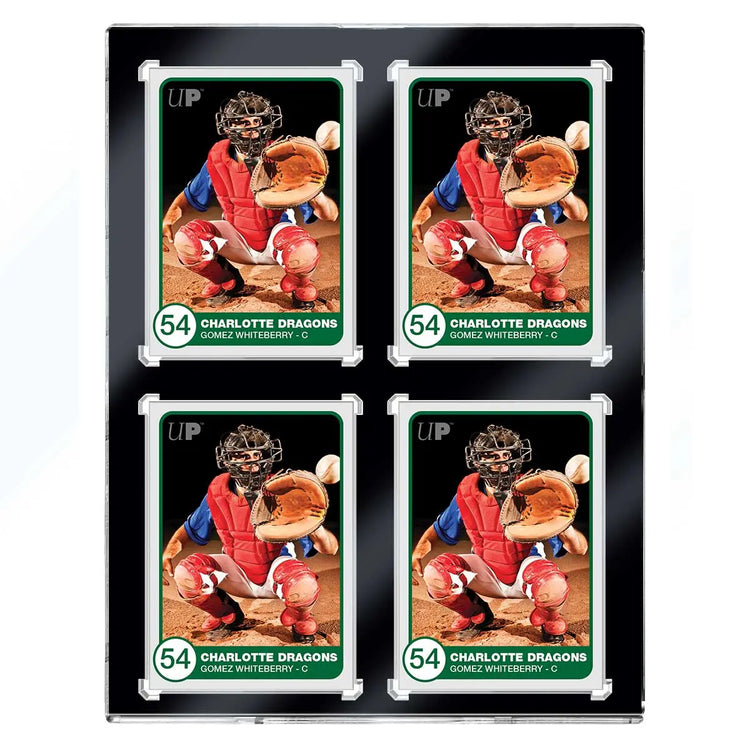 Ultra Pro One Touch 3x5 4 Card UV Black Bordered 35pt 