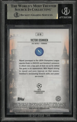 Victor Osimhen BGS 9.5 London Calling Orange Lava 2023-24 Topps Chrome 