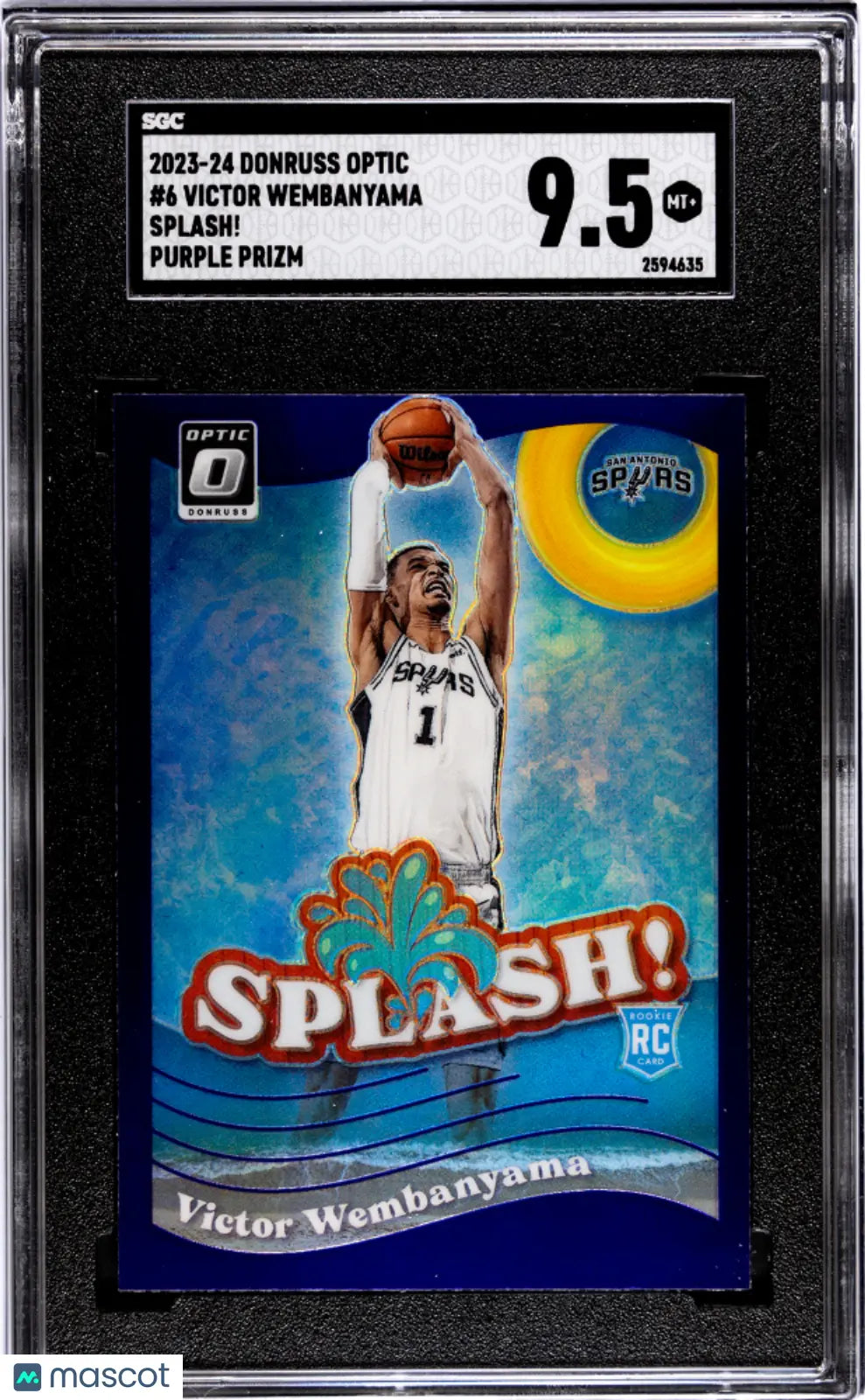 その他 Victor Wembanyama hoops Rookie purple Victor Wembanyama 2023 Hoops #298 Tribute - Purple Price