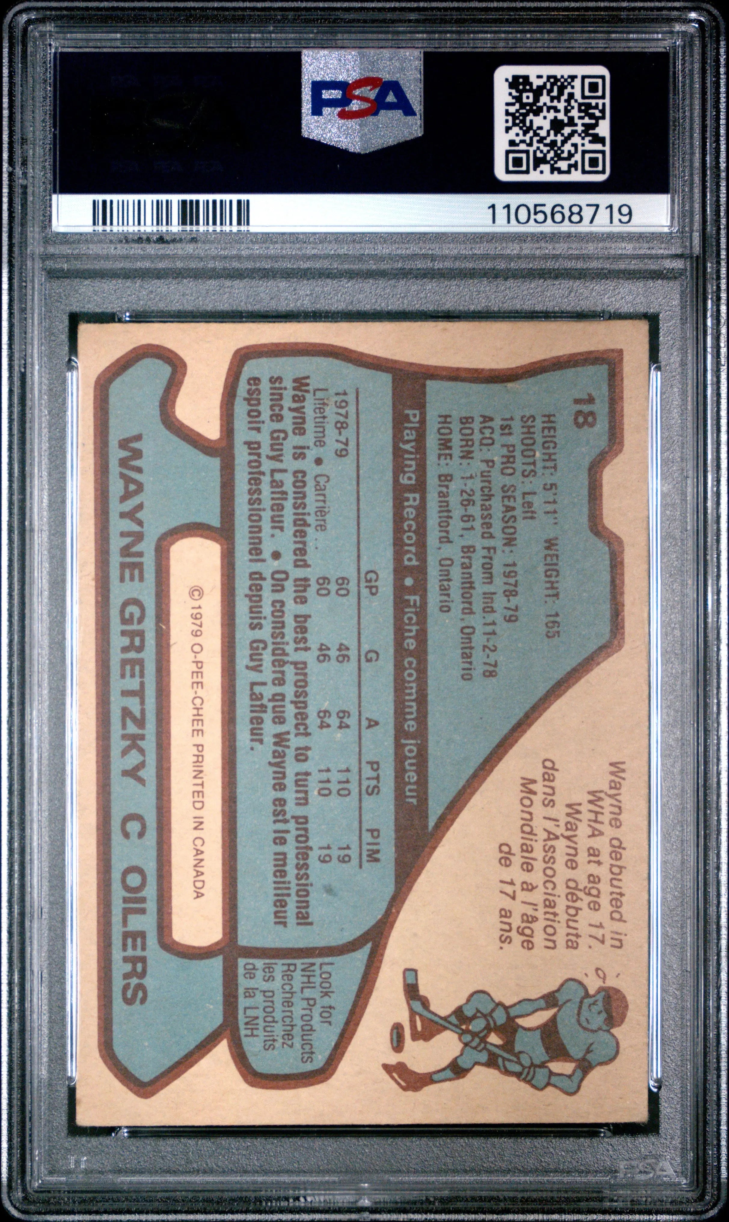 Wayne Gretzky 1979-80 O Pee Chee PSA 3.5 RC Rookie 79-80 OPC 