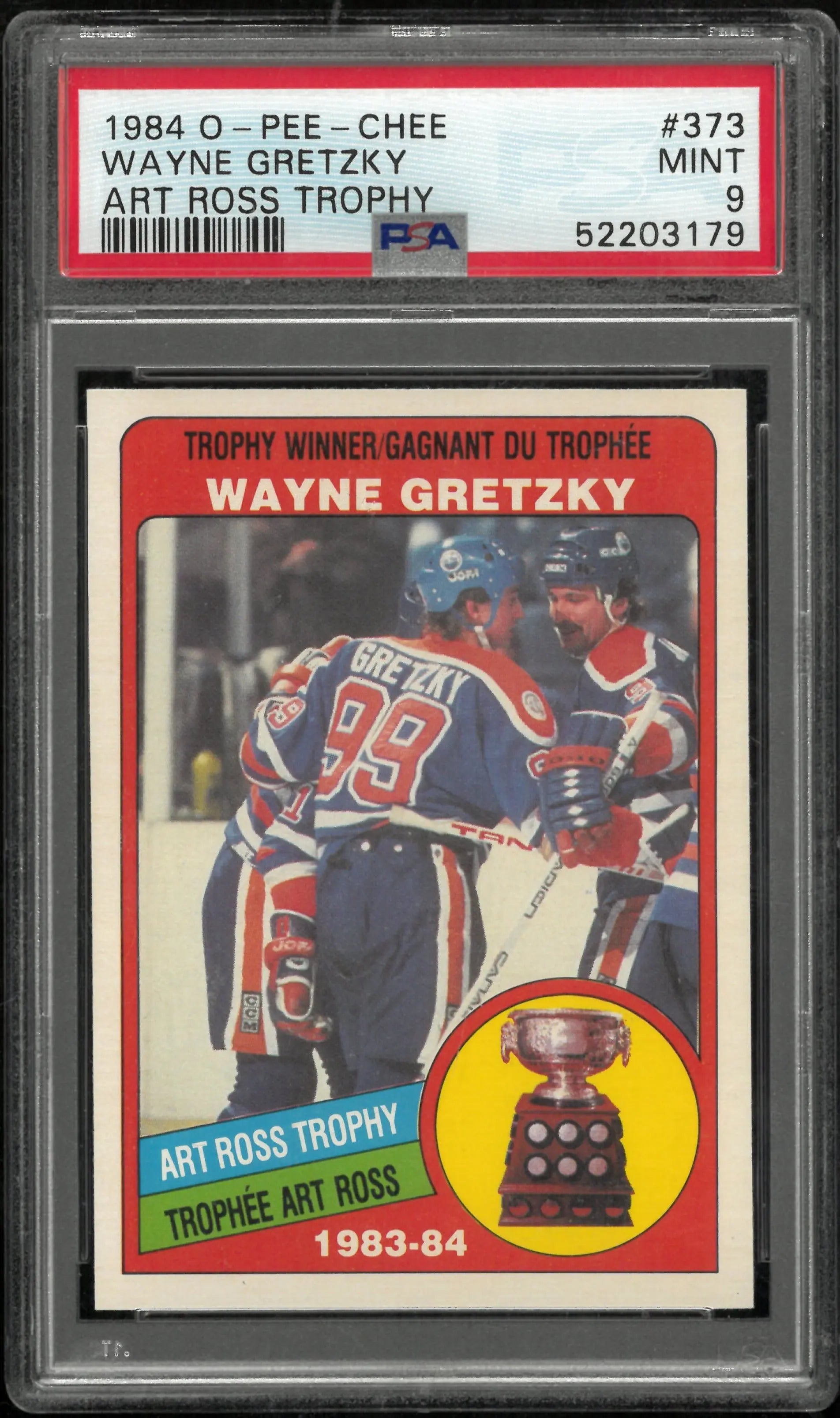 Wayne Gretzky PSA 9 1984-85 O Pee Chee OPC Art Ross Trophy Winner 