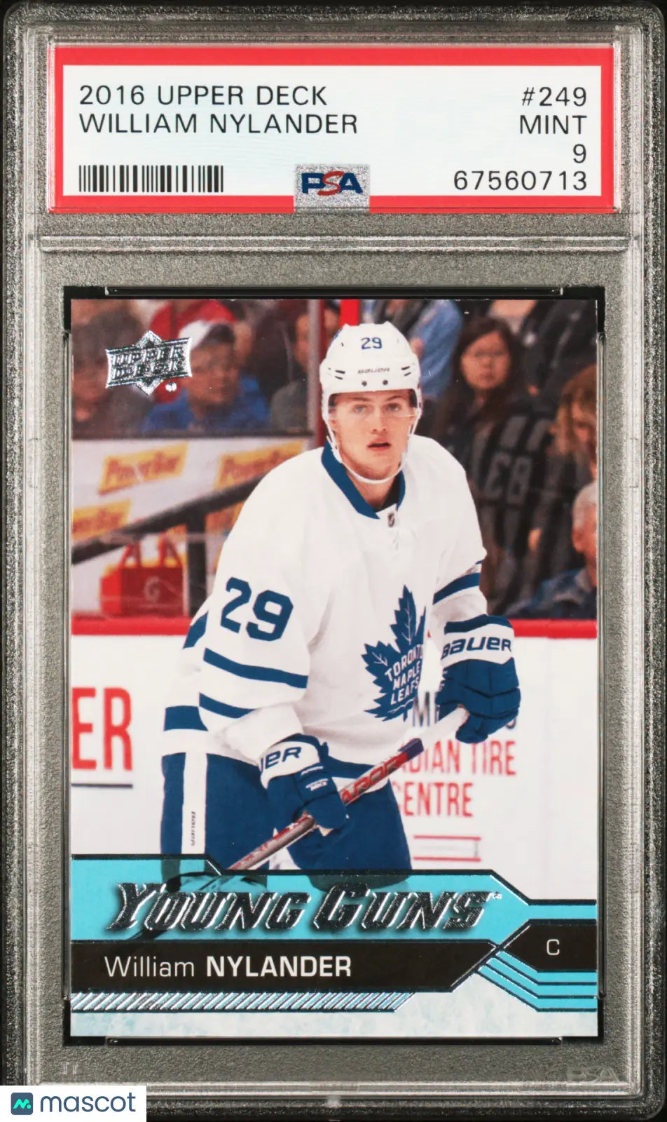 William Nylander RC Rookie #249 PSA 9 2016-17 UD Upper Deck 