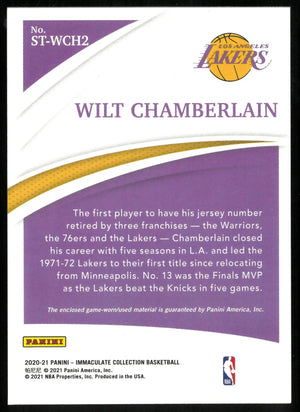 Wilt Chamberlain /99 Immaculate Standard Jersey 2020-21 Lakers 