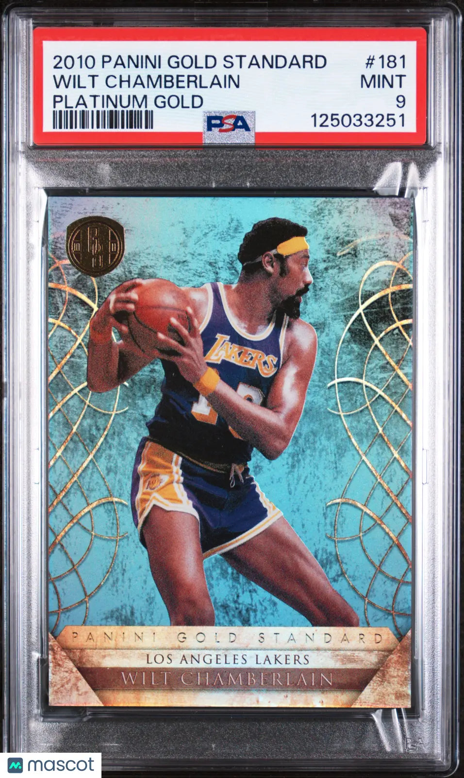 Wilt Chamberlain Gold /25 Platinum PSA 9 2010-11 Panini Gold Standard 