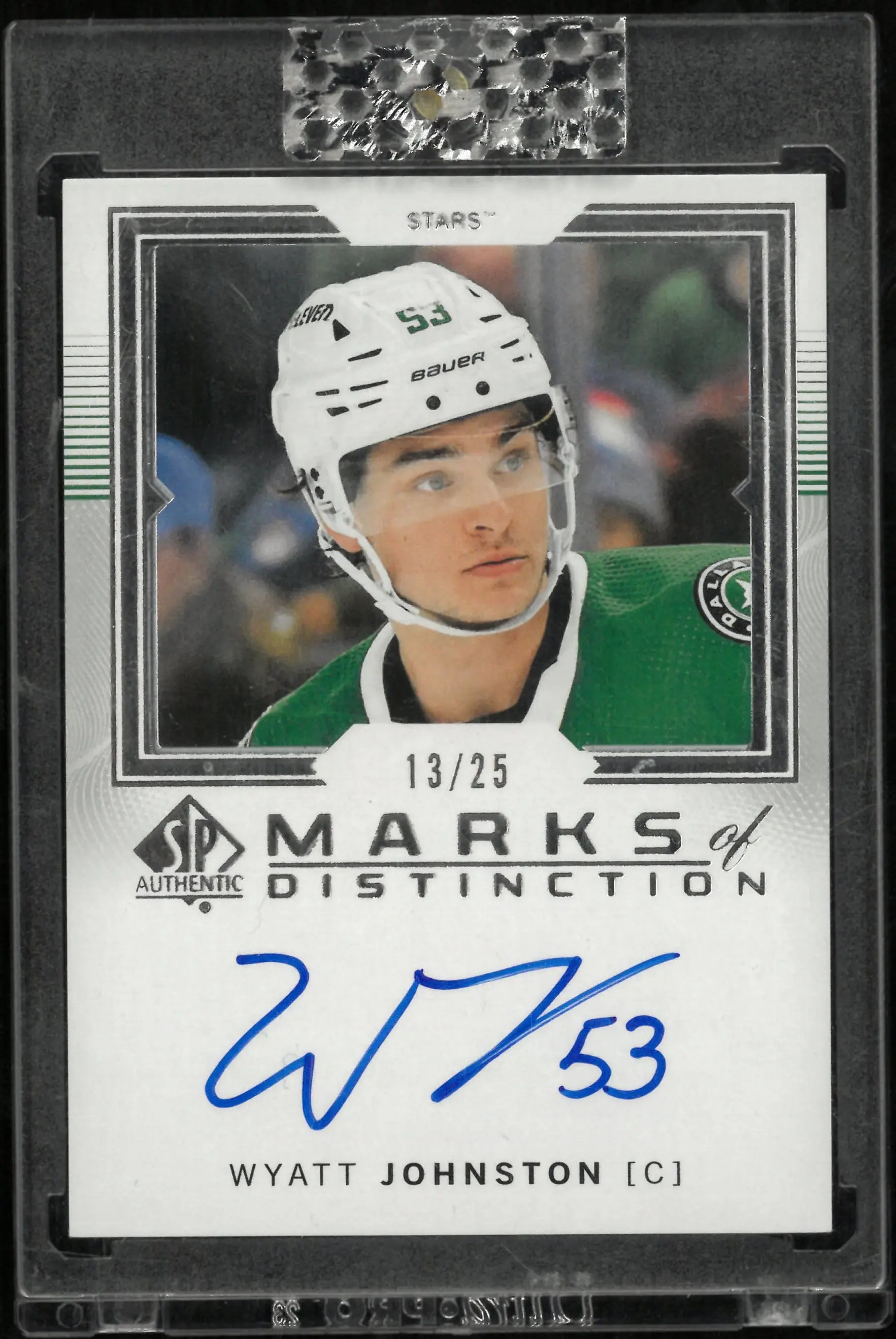 Wyatt Johnston /25 Auto Marks of Distinction SP Authentic 2024-25 