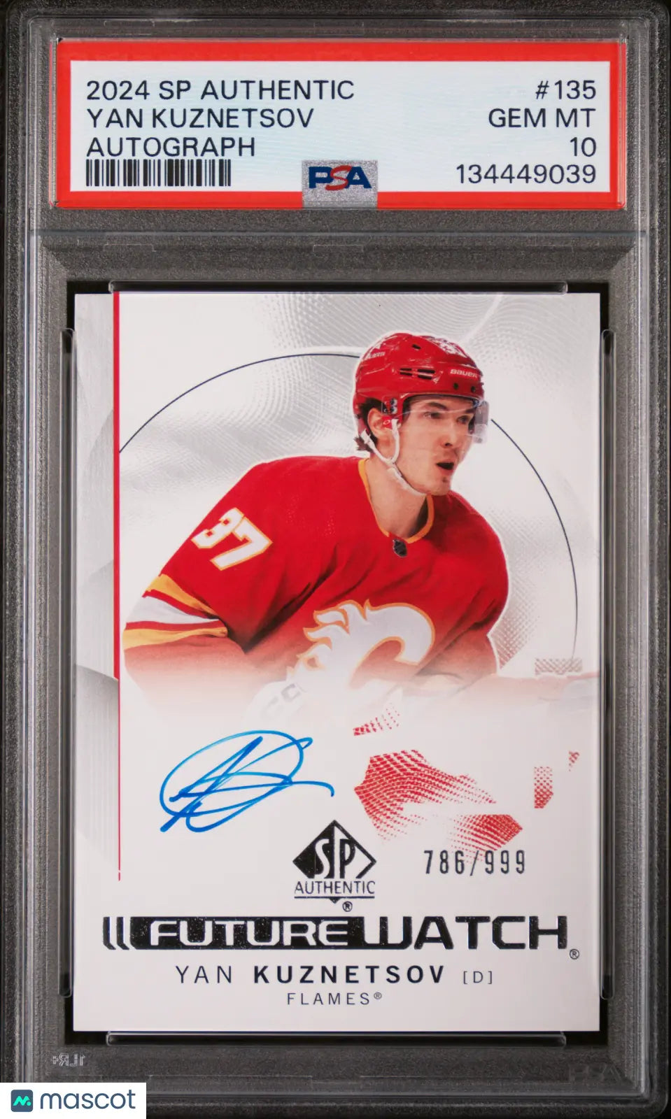 Yan Kuznetsov PSA 10 Future Watch Auto RC 2024-25 UD SP Authentic Rookie 