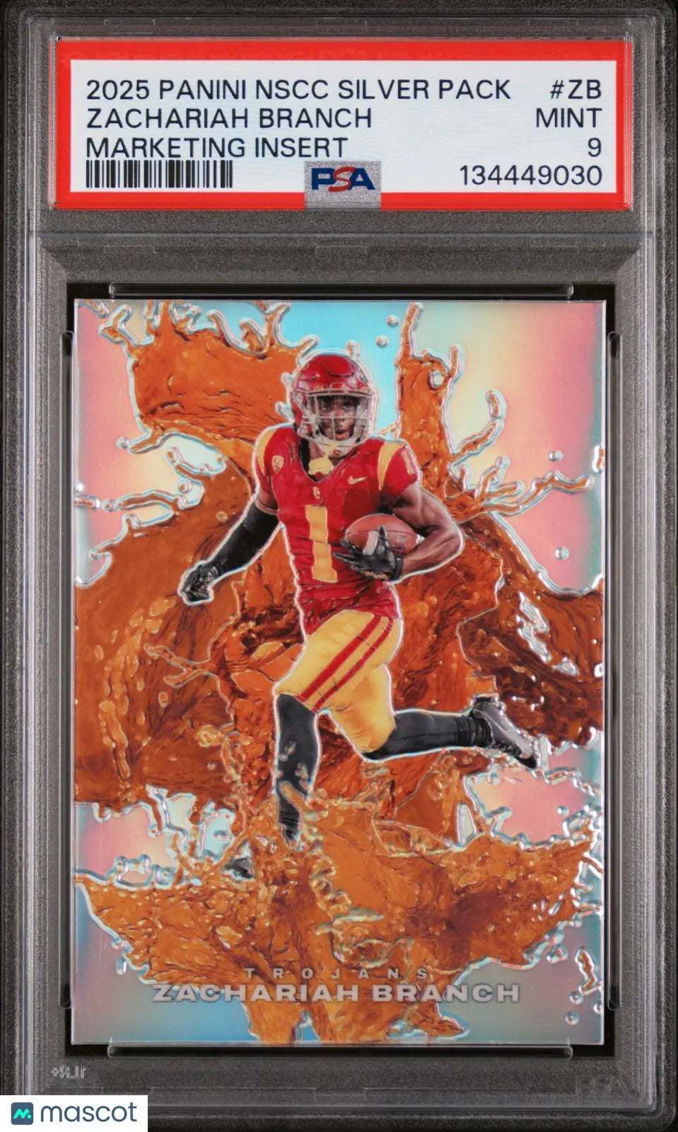 Zachariah Branch /99 PSA 9 NSCC Silver Pack Marketing Insert 