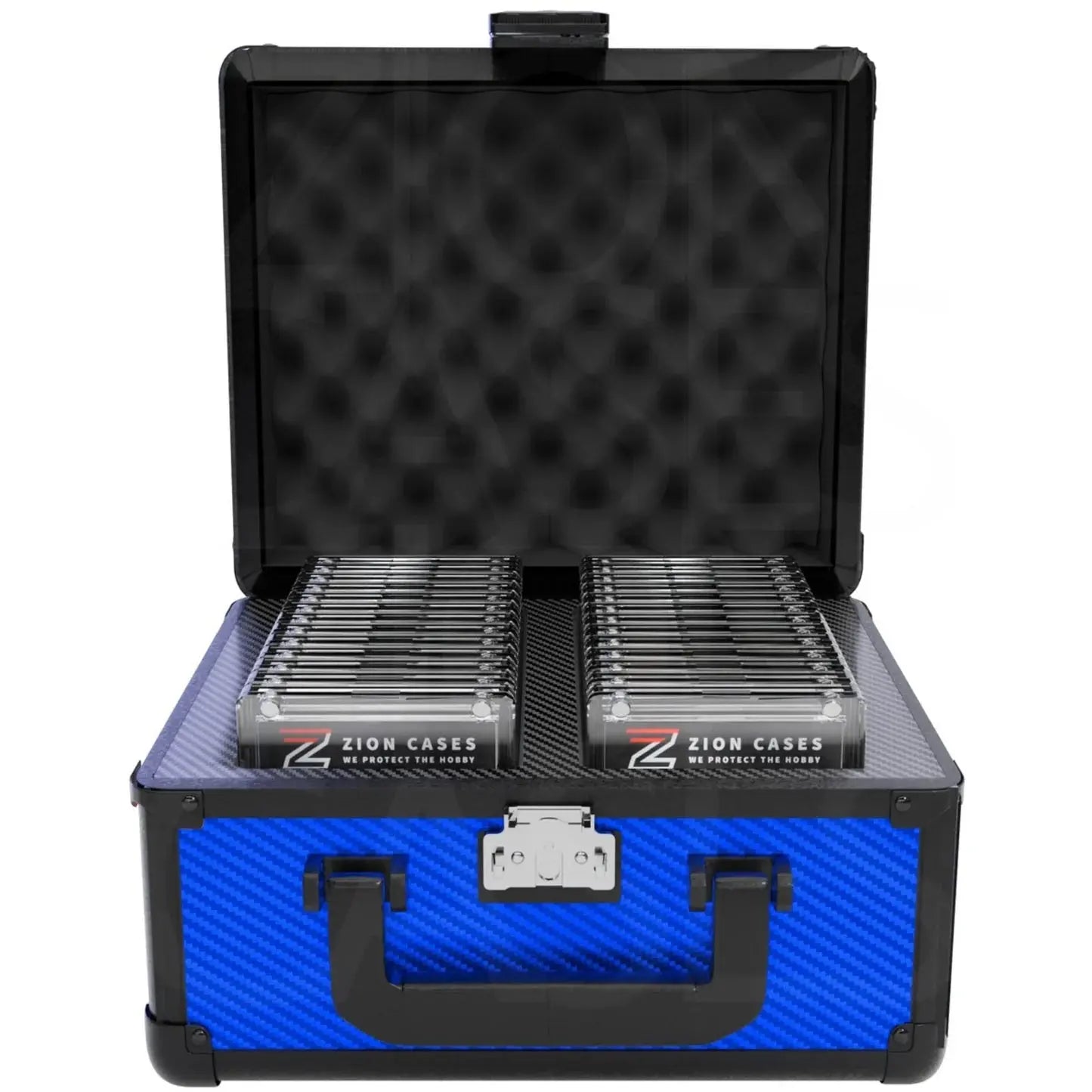 Zion Graded 2 Row Slab Case Carbon Fiber Navy 