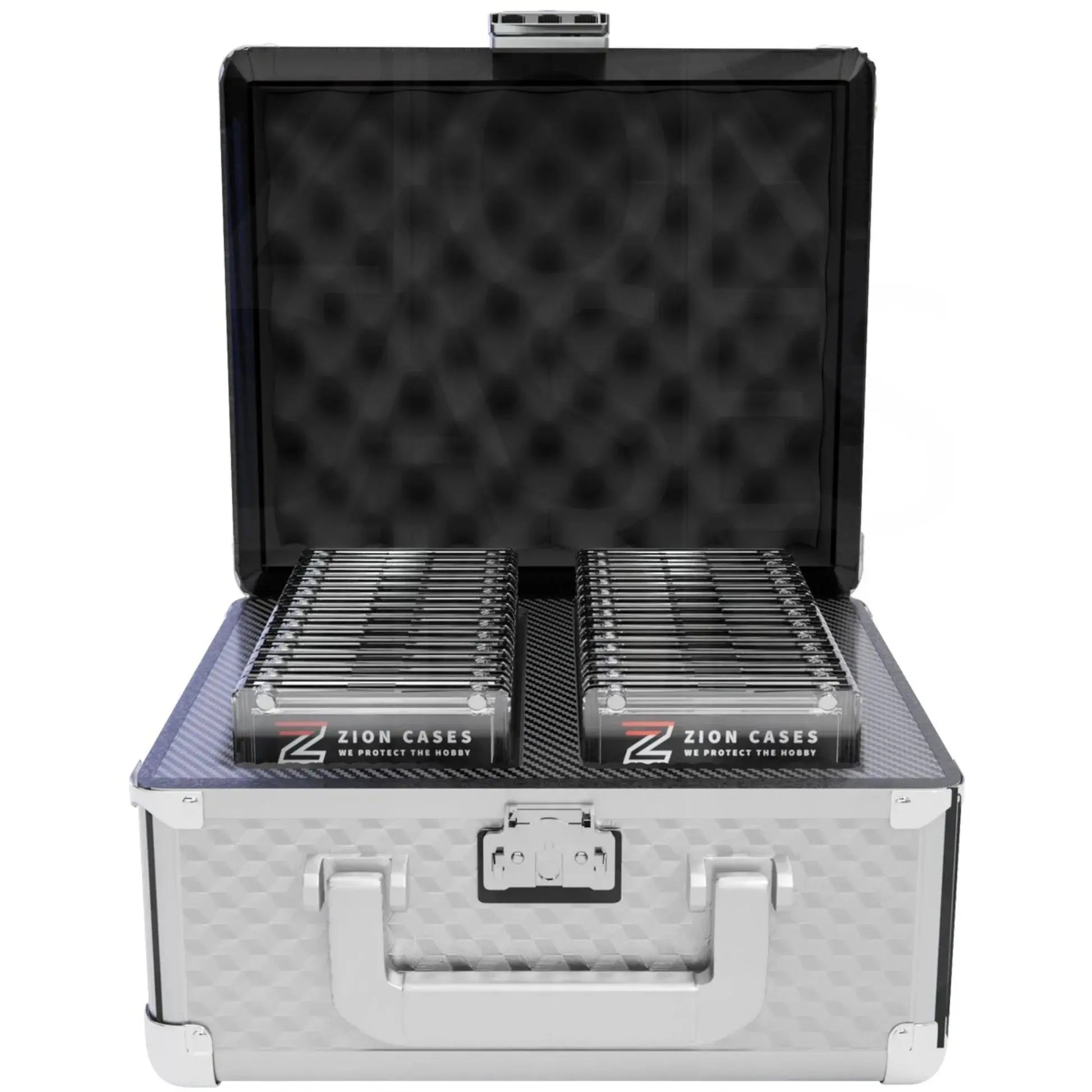 Zion Graded 2 Row Slab Case Silver Cubed 