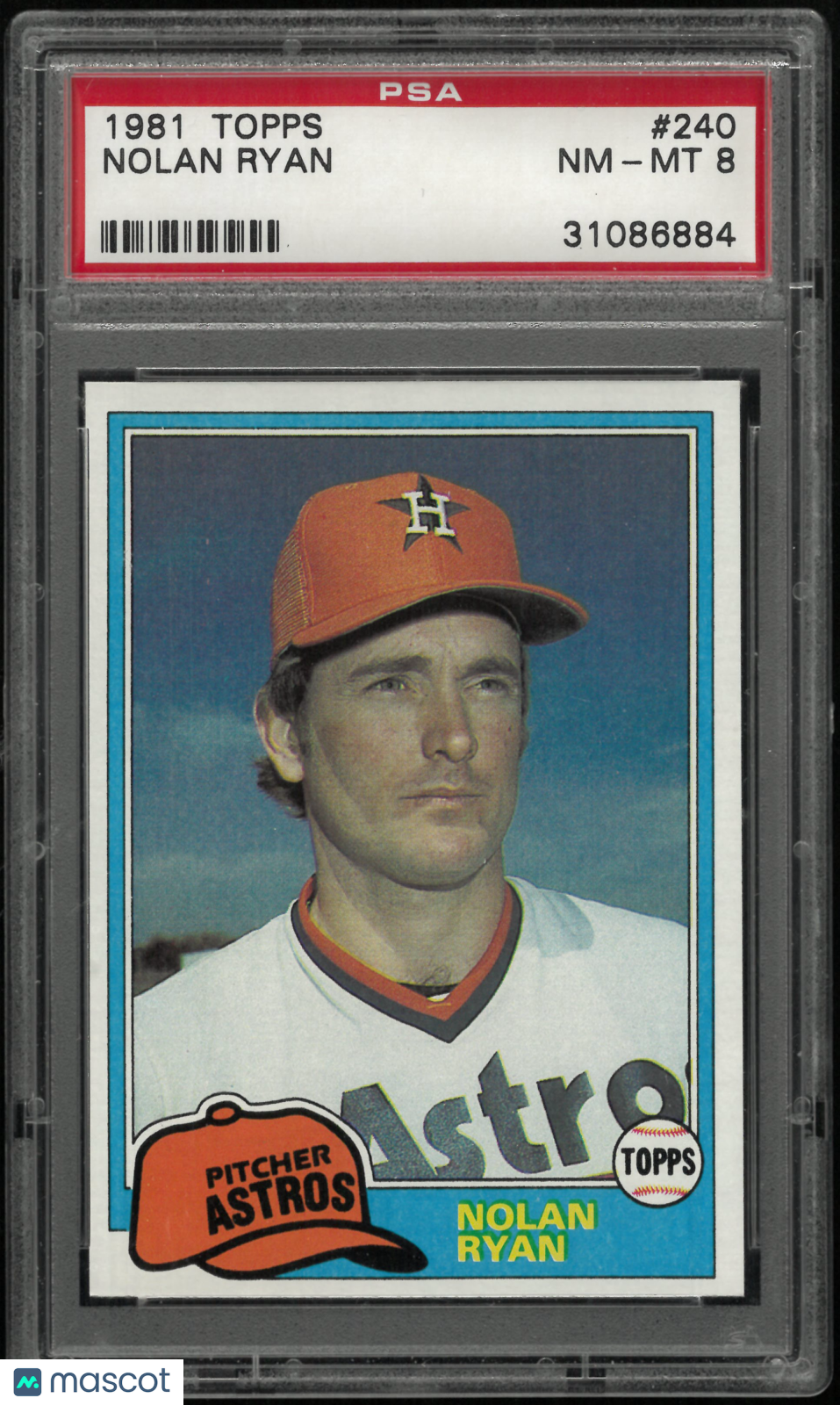 1981 Topps Nolan Ryan PSA 8