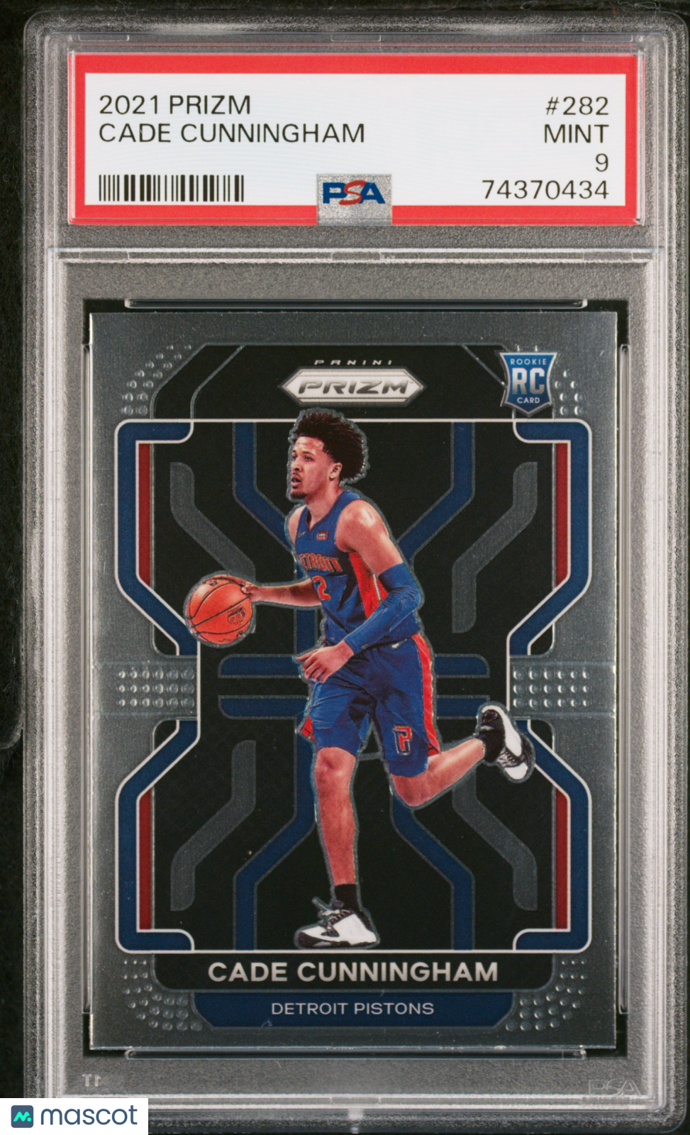 2021 Prizm Basketball Cade Cunningham RC Rookie Base Prizm #282 PSA 9