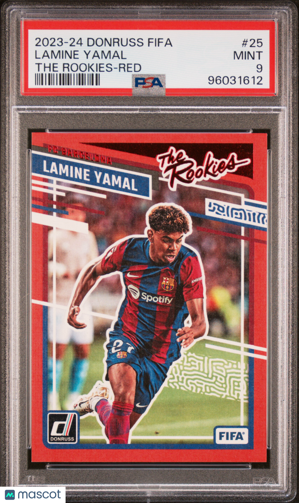 2023-24 Panini Donruss FIFA The Rookies Kings Lamine Yamal RC #25 Red PSA 9