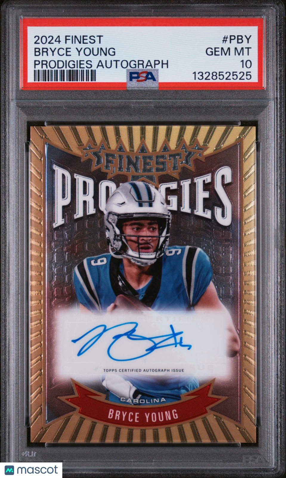 Bryce Young PSA 10 Prodigies Auto PSA 10 Autograph 2024 Topps Finest