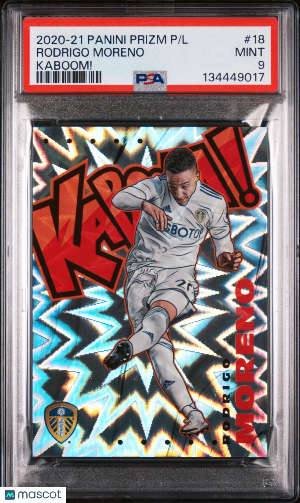 Rodrigo Moreno Kaboom! PSA 9 2020-21 Panini Prizm Premier League