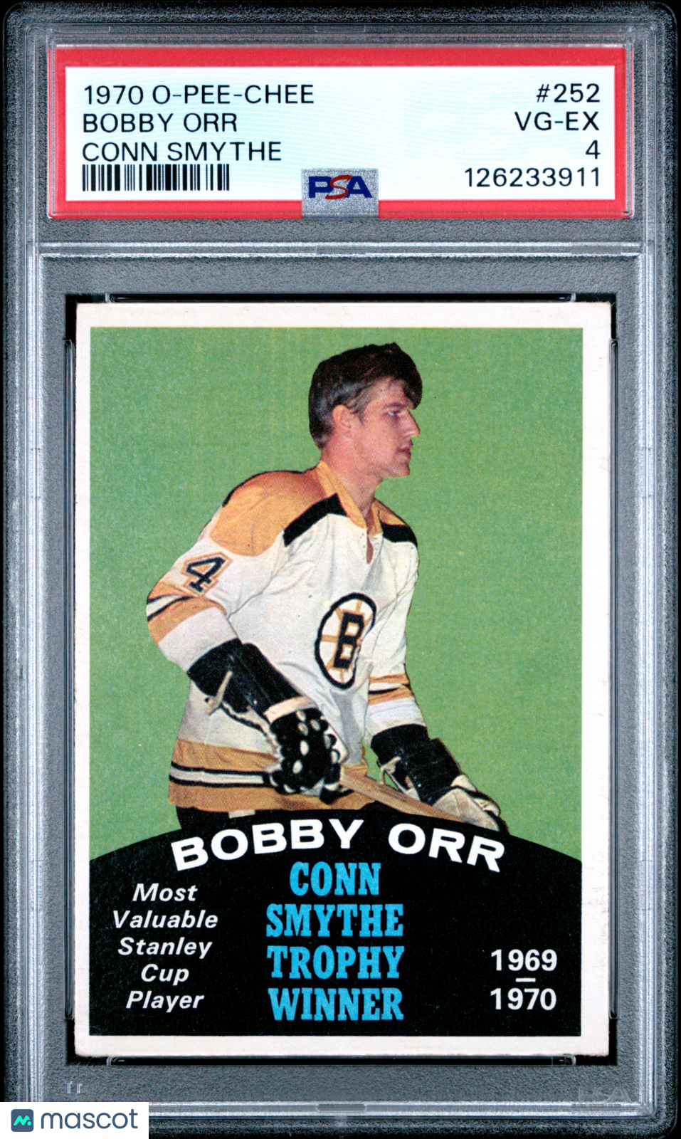 Bobby Orr 1970-71 O Pee Chee PSA 4 Conn Smythe Stanley Cup BRUINS