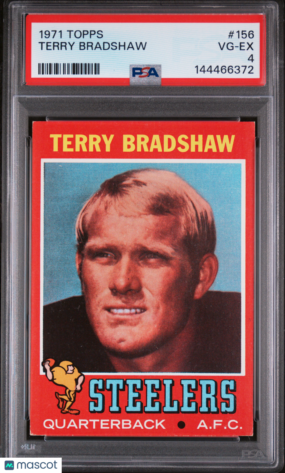 1971 Topps Football Terry Bradshaw #156 PSA 4 NEW CERT