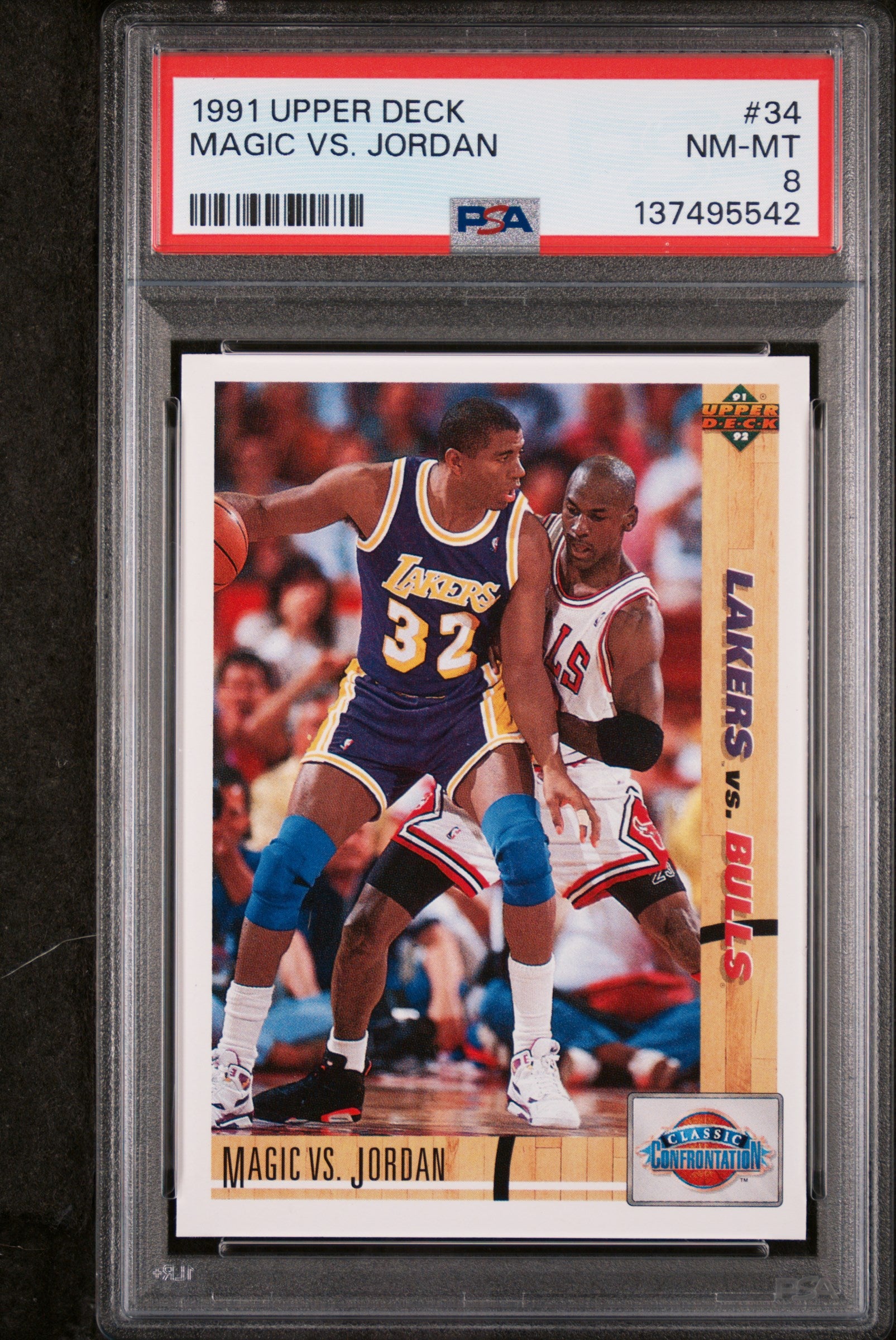 1991 Upper Deck Magic VS. Jordan #34 PSA 8