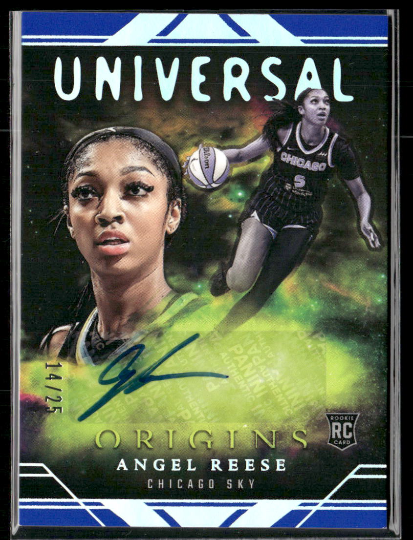 2024 Panini WNBA Origins Basketball Blue Universal Rookie Auto Angel Reese /25