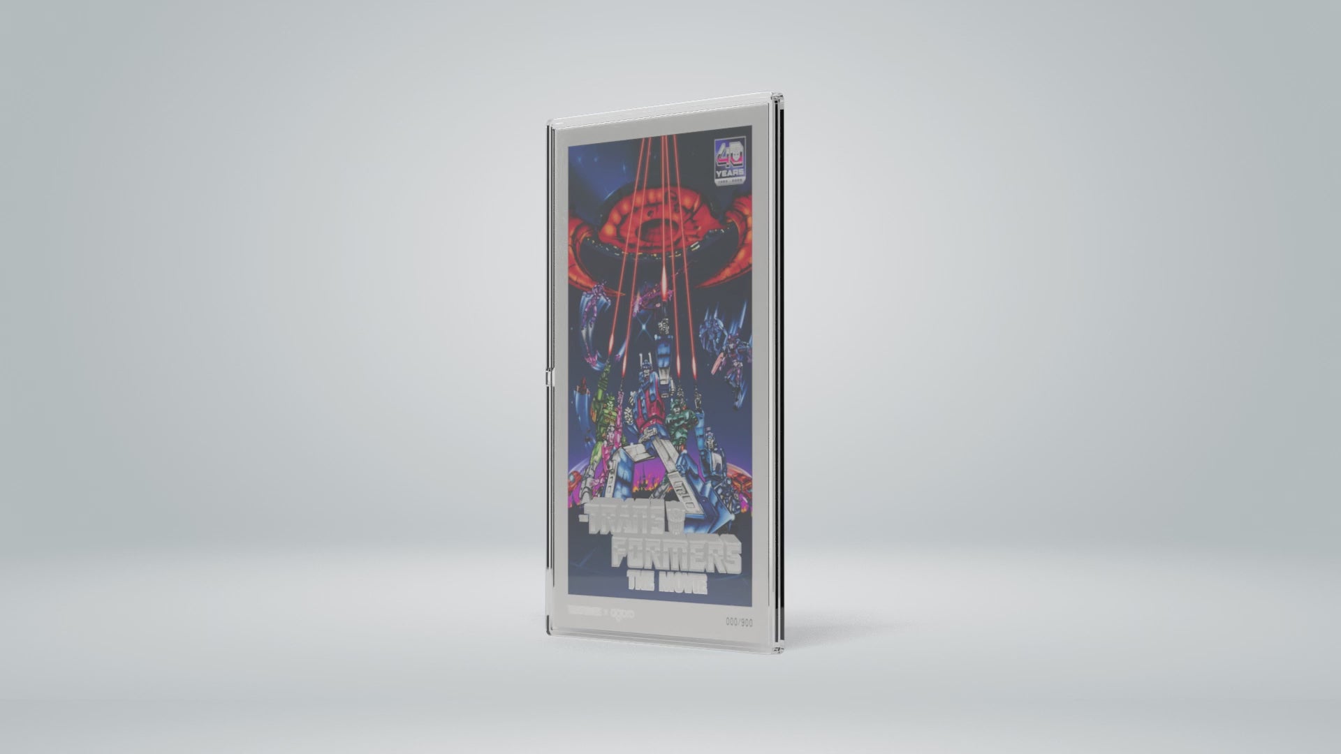Agoro The Transformers: The Movie (1986) Poster 1oz Silver Collectible Foil