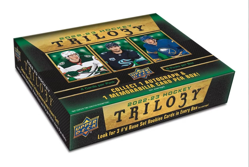 2022-23 Upper Deck Trilogy Hockey Hobby Box