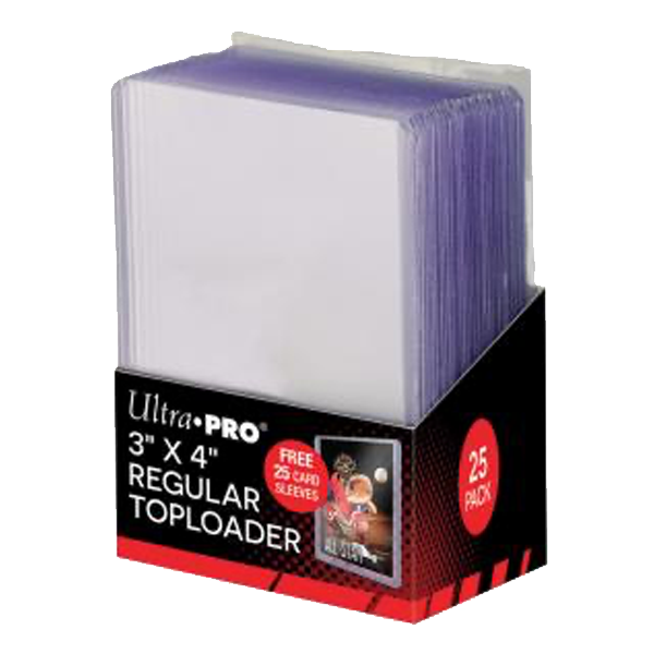 Ultra Pro 3" X 4" Clear Toploader with Card Sleeves 25ct