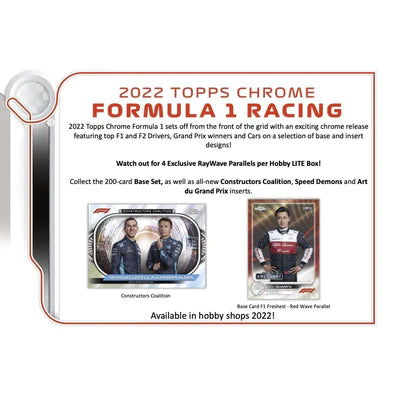 2022 Topps Chrome Formula 1 One Lite Box