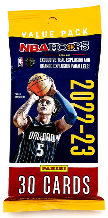 2022-2023 Panini NBA Hoops Basketball Trading Cards Fat Pack 30 Cards