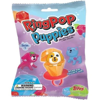 Topps Ring Pop Puppies - Collectible Ring + Toy Figure