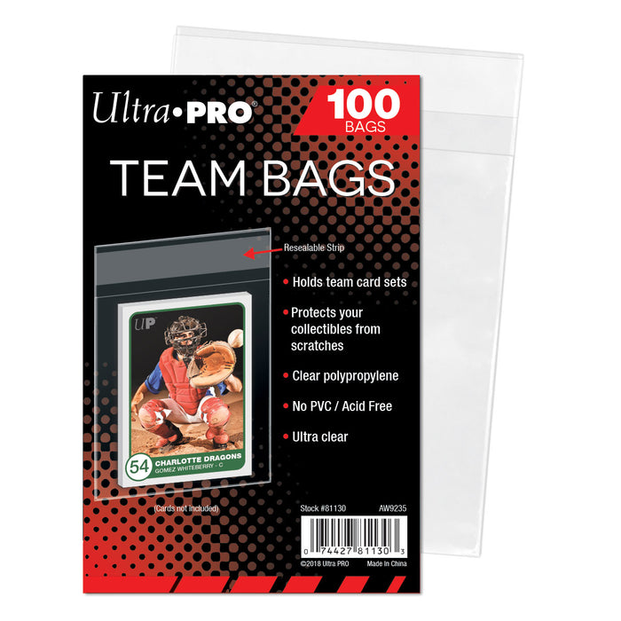 Ultra-PRO Team Resealable Bags 100 CT