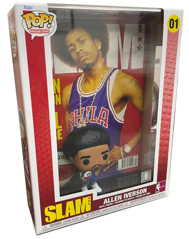 NBA SLAM Allen Iverson Pop! Cover Figure with Case funko