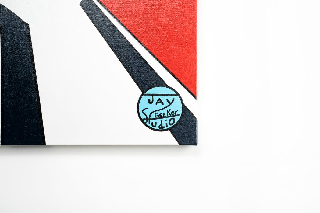 Jay Geeker Sport Logo Art Collection - 24" X 24" - TORONTO BLUE JAYS (WHITE)