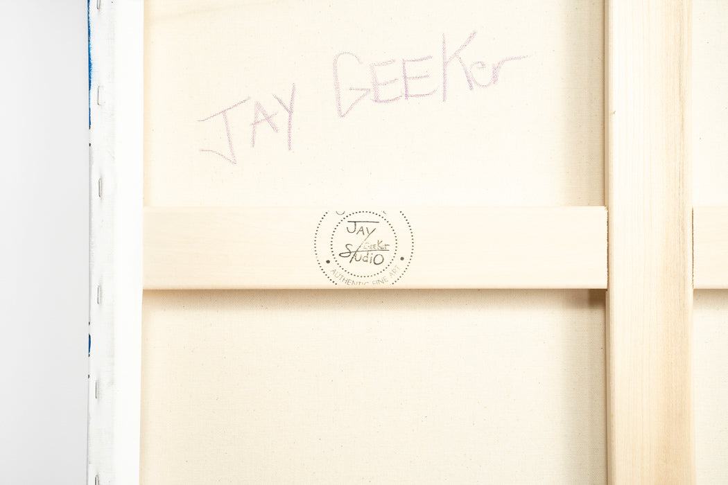 Jay Geeker Sport Logo Art Collection - 30" X 30" - TORONTO MAPLE LEAFS (SILVER)