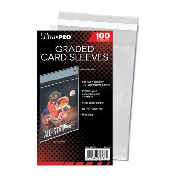 Ultra-PRO 100 CT - Graded Card Bags "RESEALABLE"  (FITS ALL GRADED SLABS)