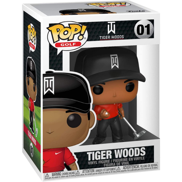 Pop! Golf: Tiger Woods Red Shirt Funko Vinyl Figure