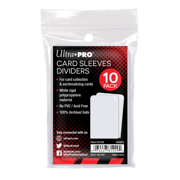 ULTRA PRO CARD SLEEVES DIVIDERS *10 PACK*