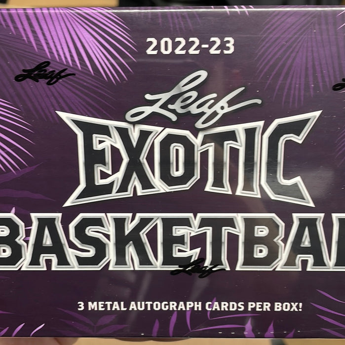 2022-23 LEAF EXOTIC BASKETBALL HOBBY BOX