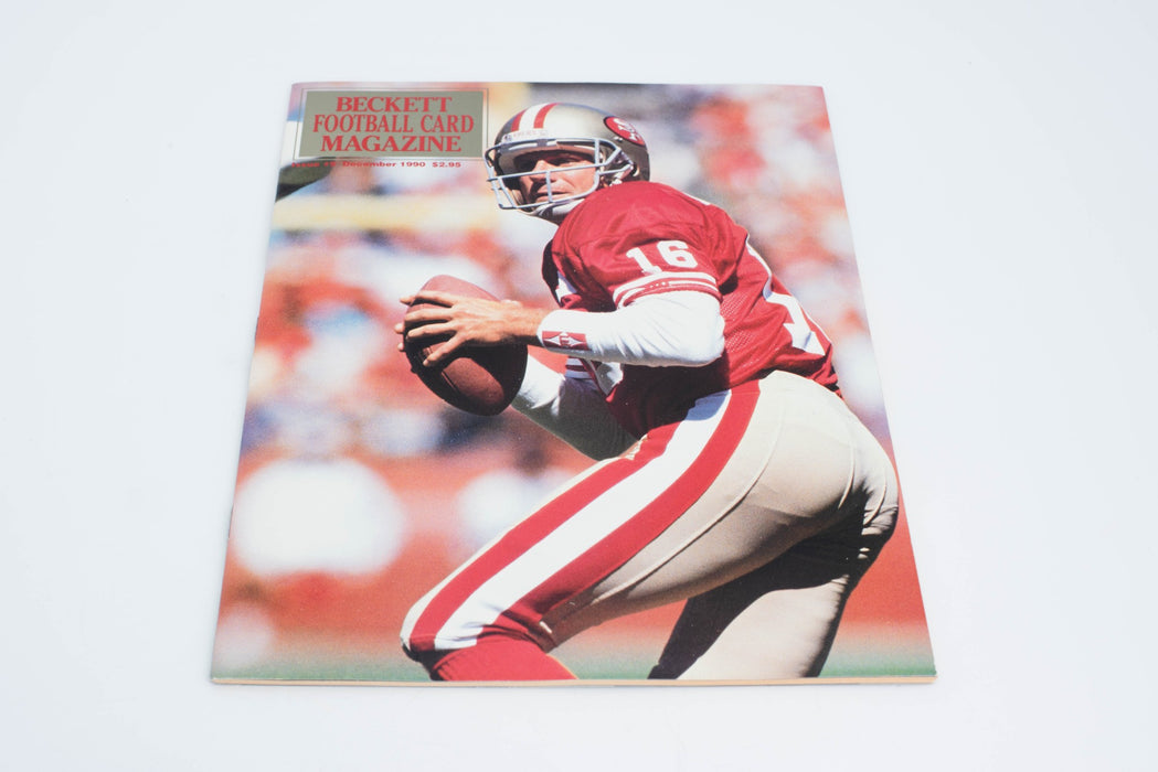 December 1990 Beckett Football Joe Montana Cover HOF Rare Mint NFL GOAT