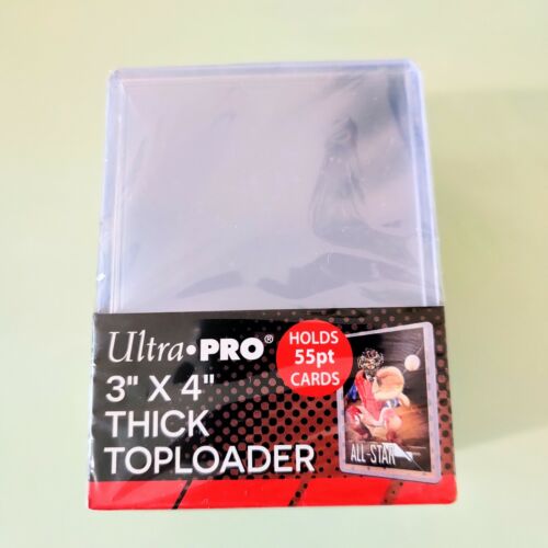 Ultra Pro 55pt Top Loaders (25ct) - 3" x 4" Thick Rigid 55 pt Card Toploader