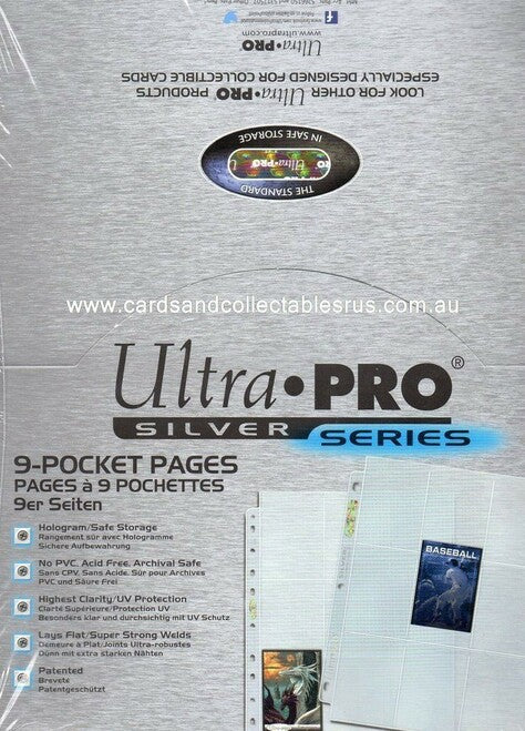 Ultra Pro Silver Series 9 Pocket Pages