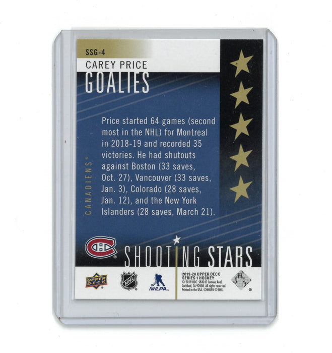 2019-20 Upper Deck Series 1 Carey Price Shooting Stars Red Parallel #SSG-4
