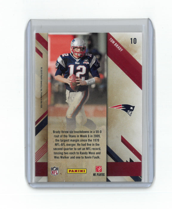 2010 Panini Prestige Stars Of The NFL Tom Brady Card #10 Patriots GOAT