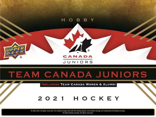 2021 UPPER DECK TEAM CANADA WORLD JUNIORS HOCKEY HOBBY BOX